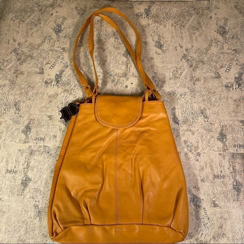 Handcrafted New Delhi Brown Leather Shoulder Bag Artisan Boho Crossbody Purse